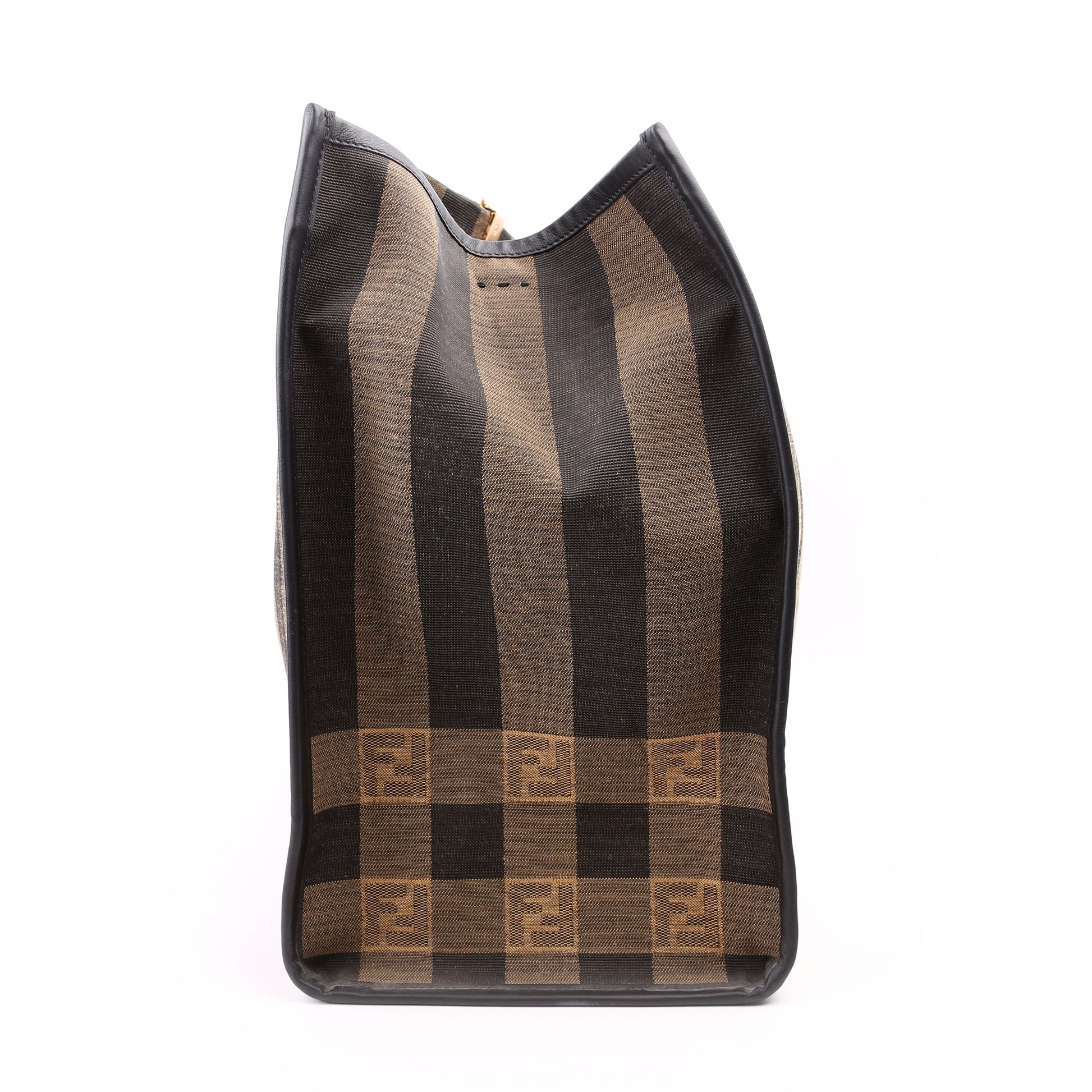 Fendi 8BH372 Sunshine Shopper Pequin Canvas Bag