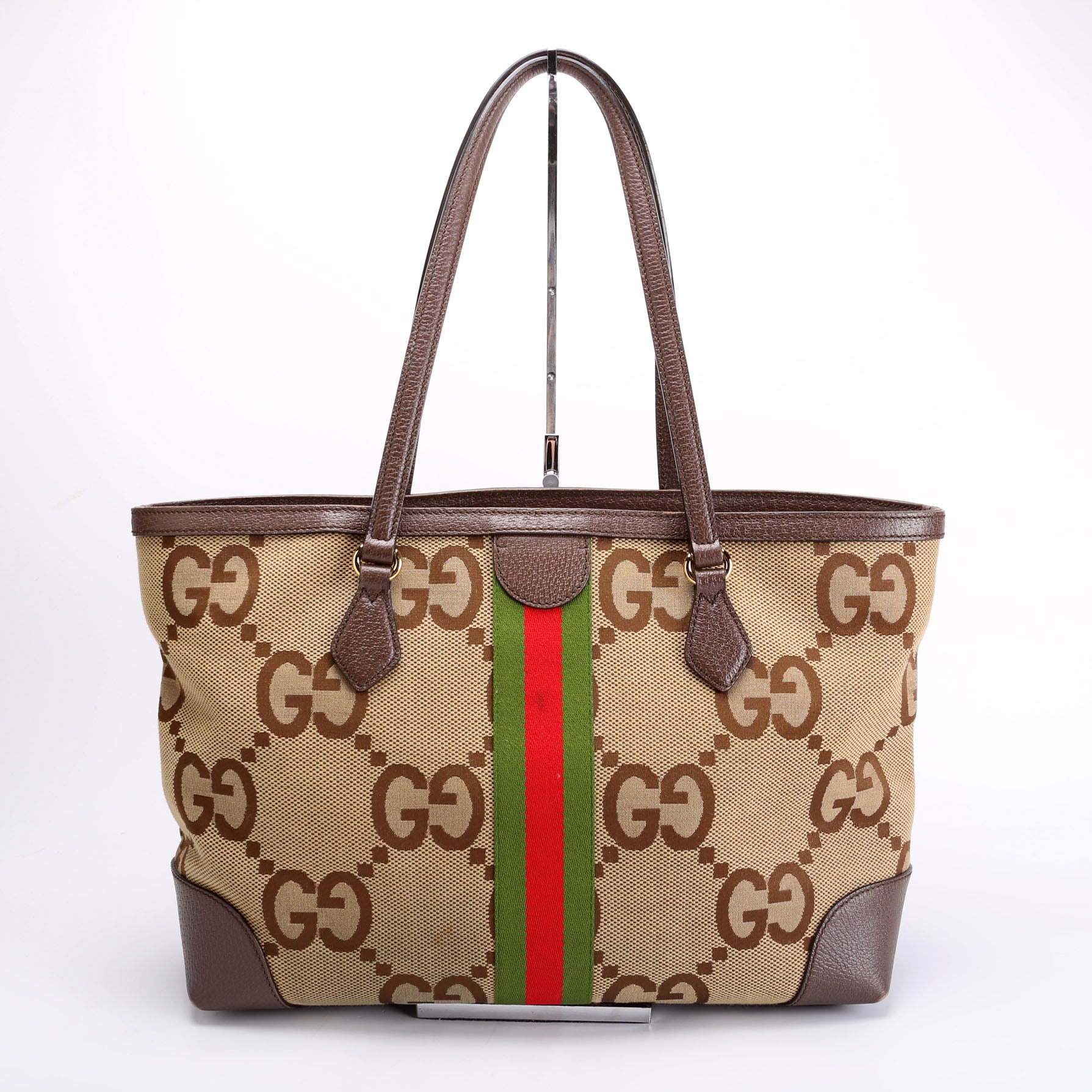 Gucci 631685 Jumbo GG Ophidia Tote Brown Bag