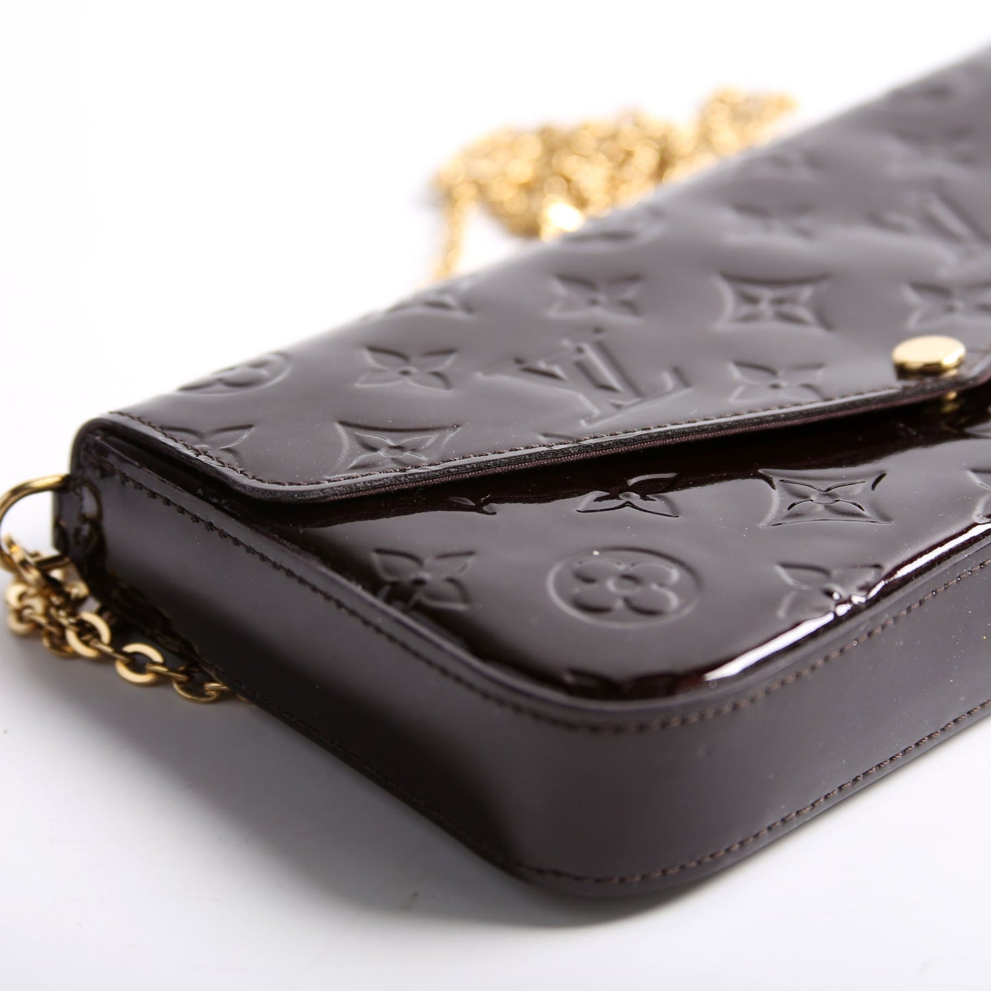 Louis Vuitton Pochette Felicie Vernis Burgundy