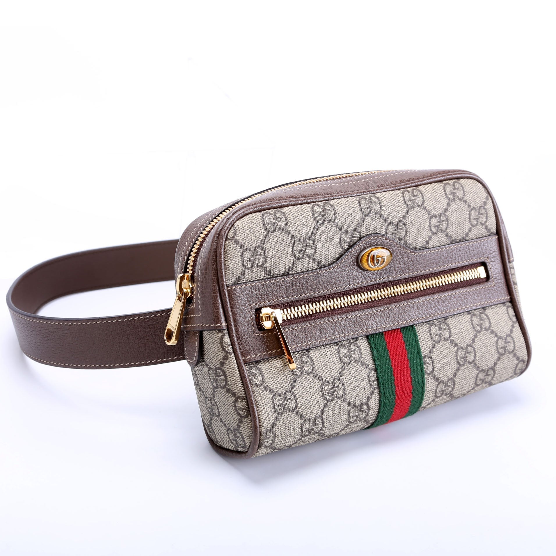 Gucci 517076 Mini Ophidia Belt Brown/Beige Bag