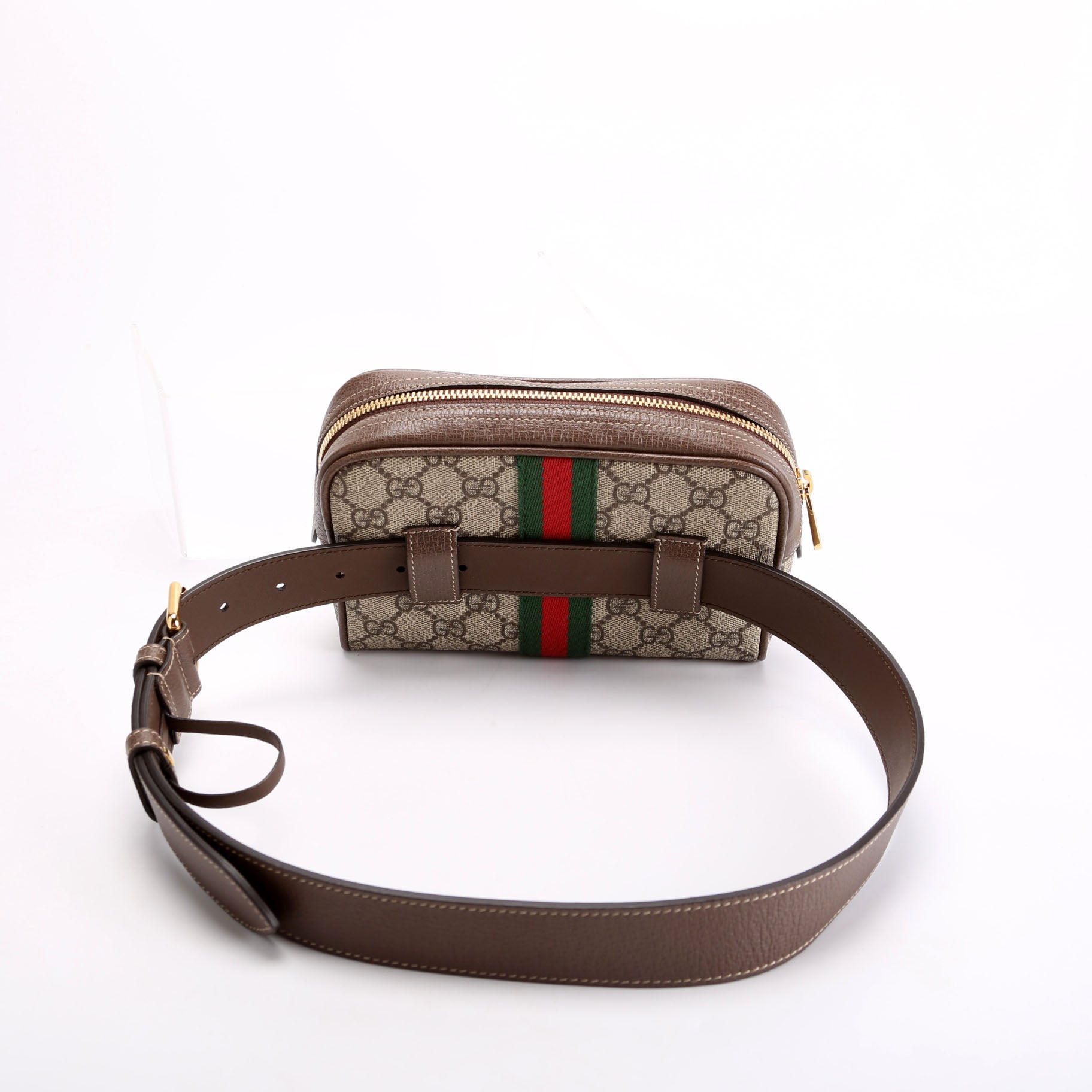 Gucci 517076 Mini Ophidia Belt Brown/Beige Bag