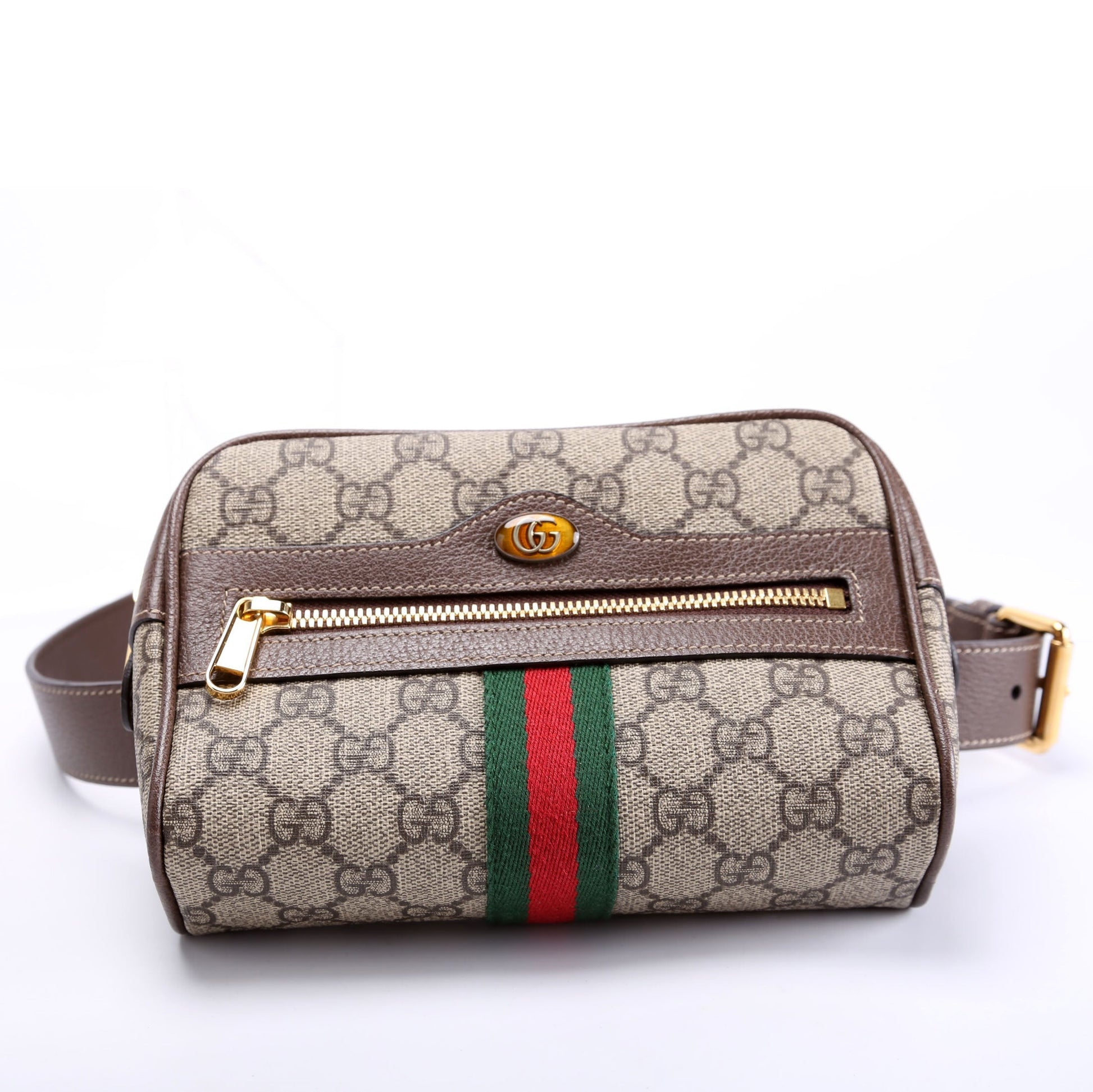 Gucci 517076 Mini Ophidia Belt Brown/Beige Bag