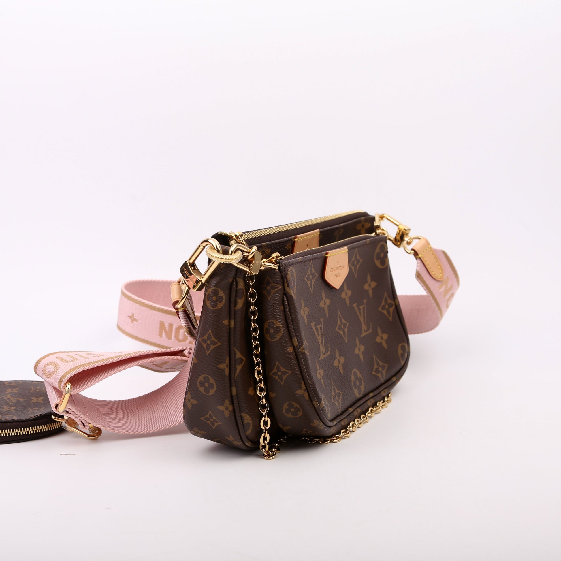Louis Vuitton Multi Pochette Monogram Pink