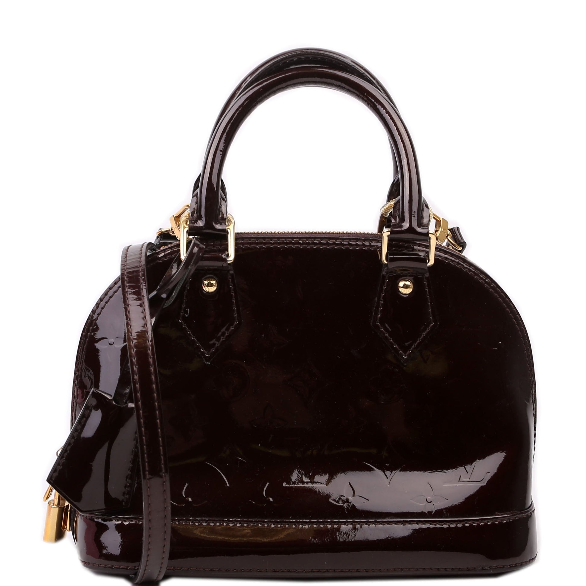 Louis Vuitton Alma BB Vernis Burgundy