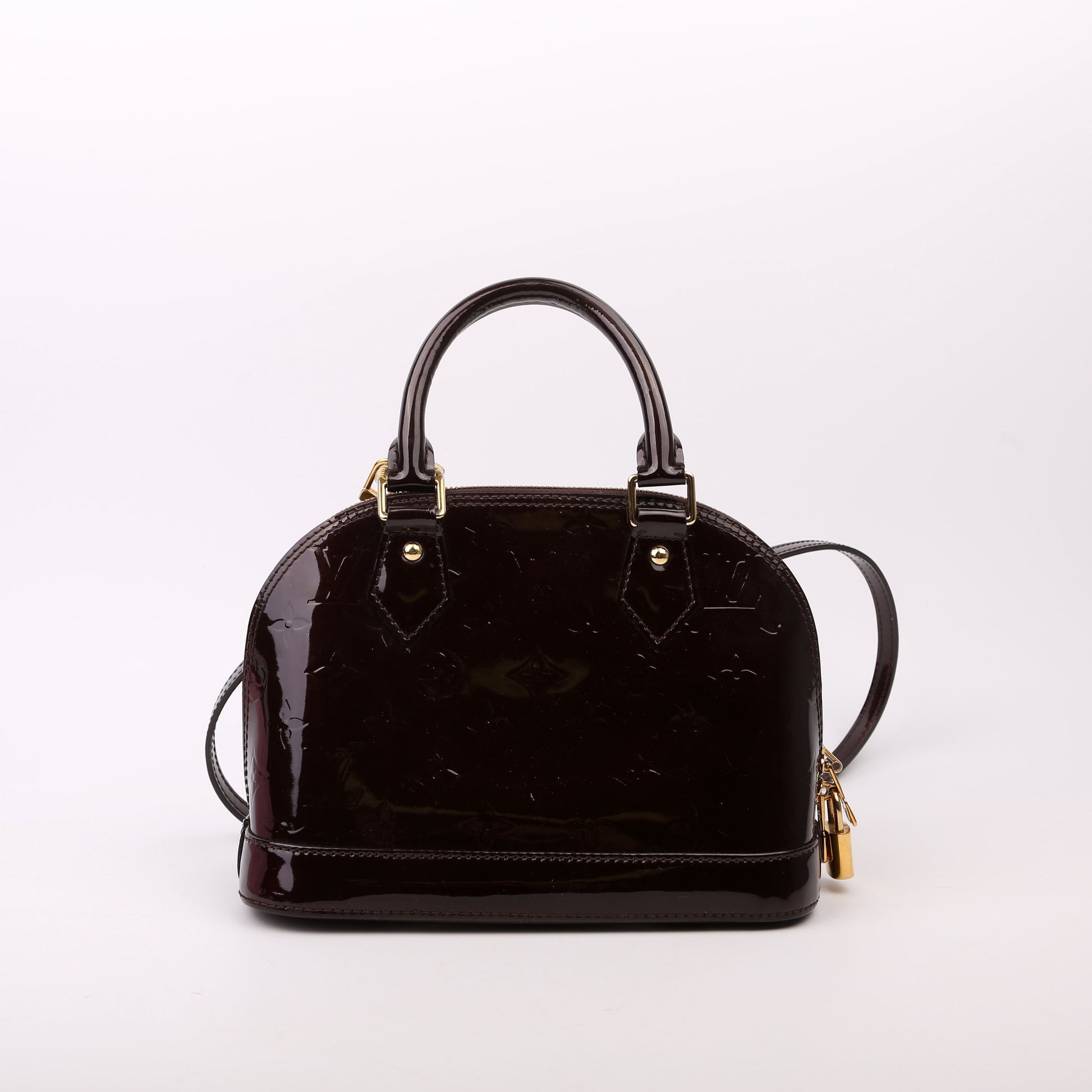 Louis Vuitton Alma BB Vernis Burgundy