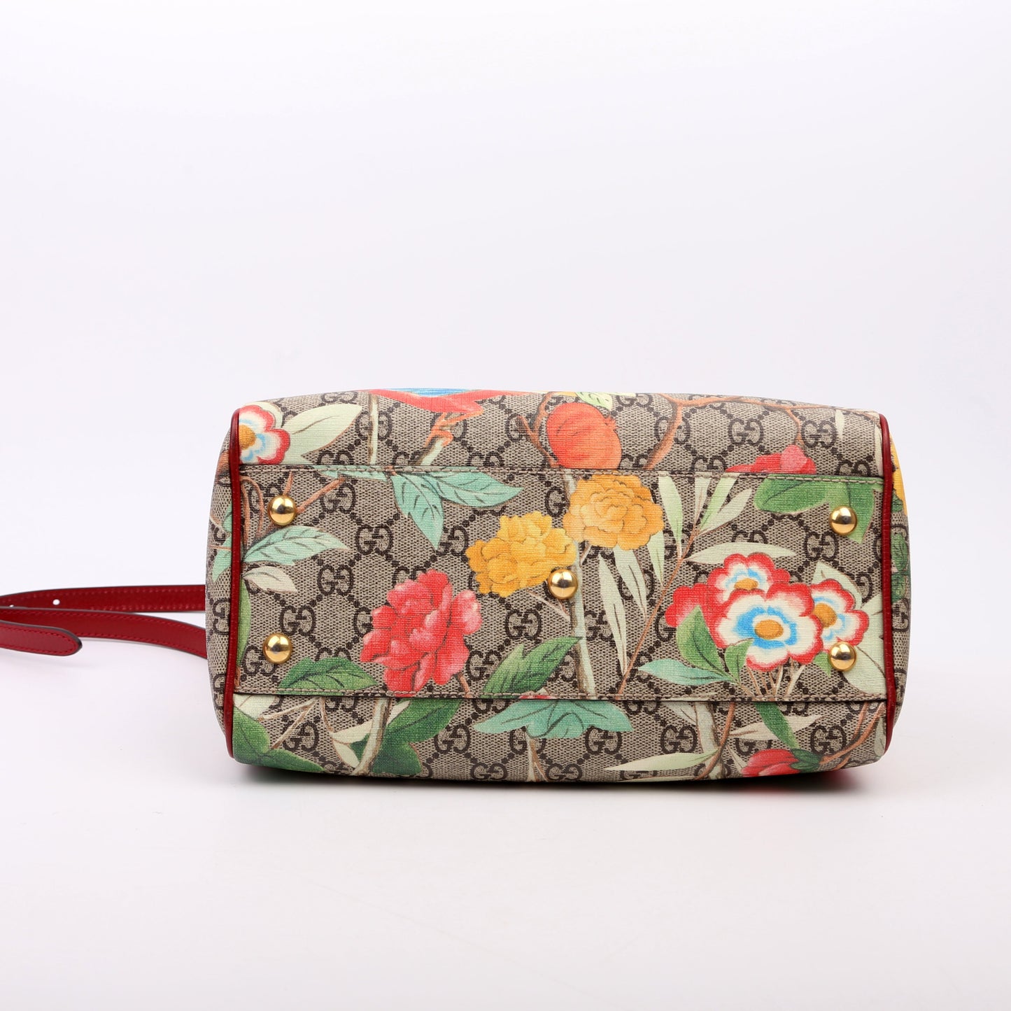 Gucci 409529 GG Tian Boston Small Red/Multicolor Bag