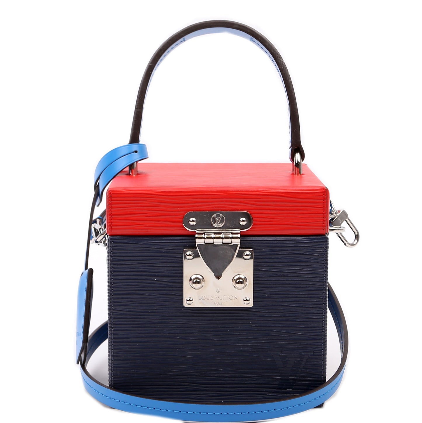 Louis Vuitton Bleeker Box Epi Blue/Red