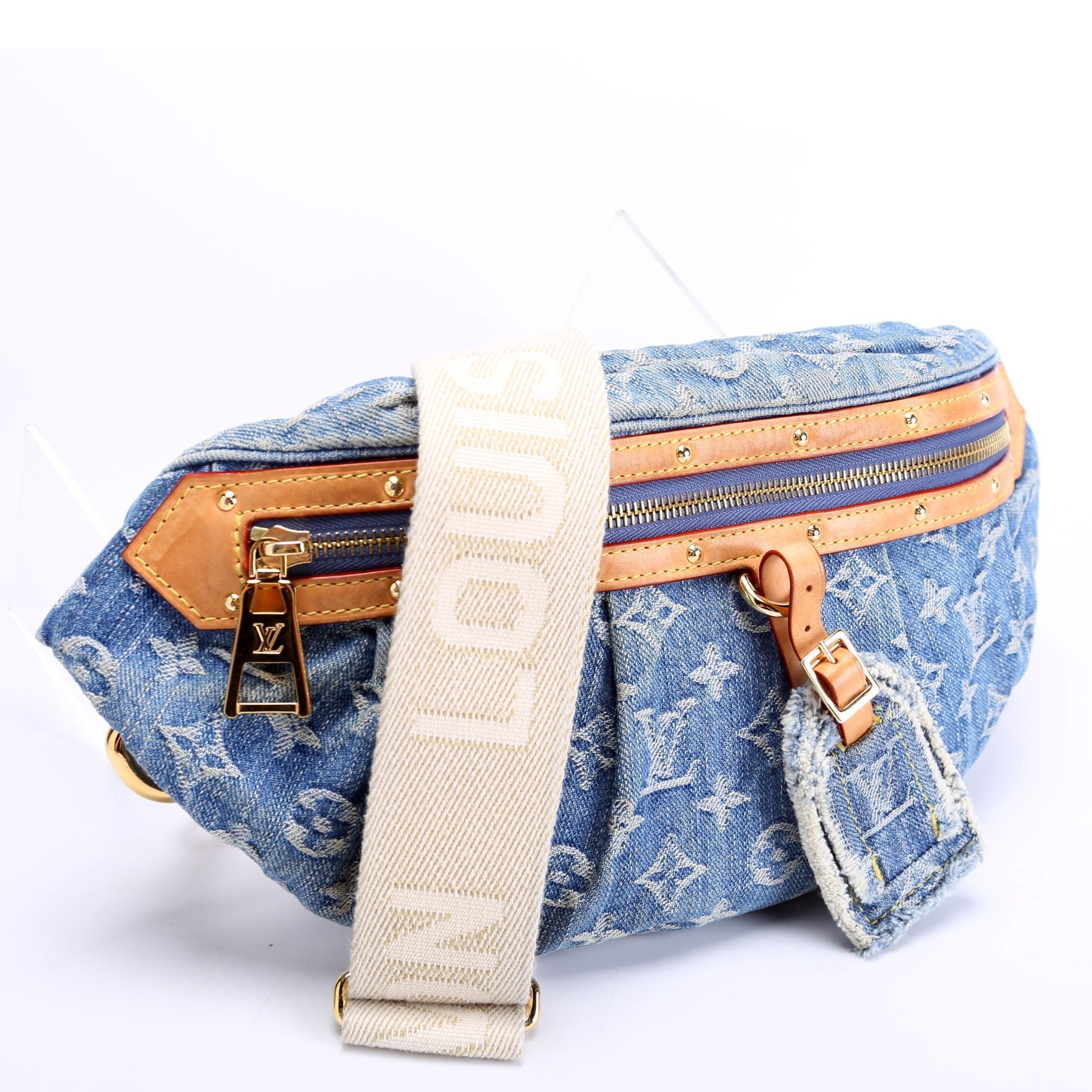 Louis Vuitton High Rise Bumbag Denim Monogram