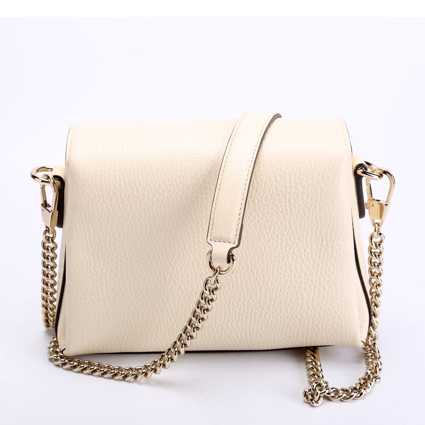 Gucci 607720 Interlock Small Crossbody Cream Bag