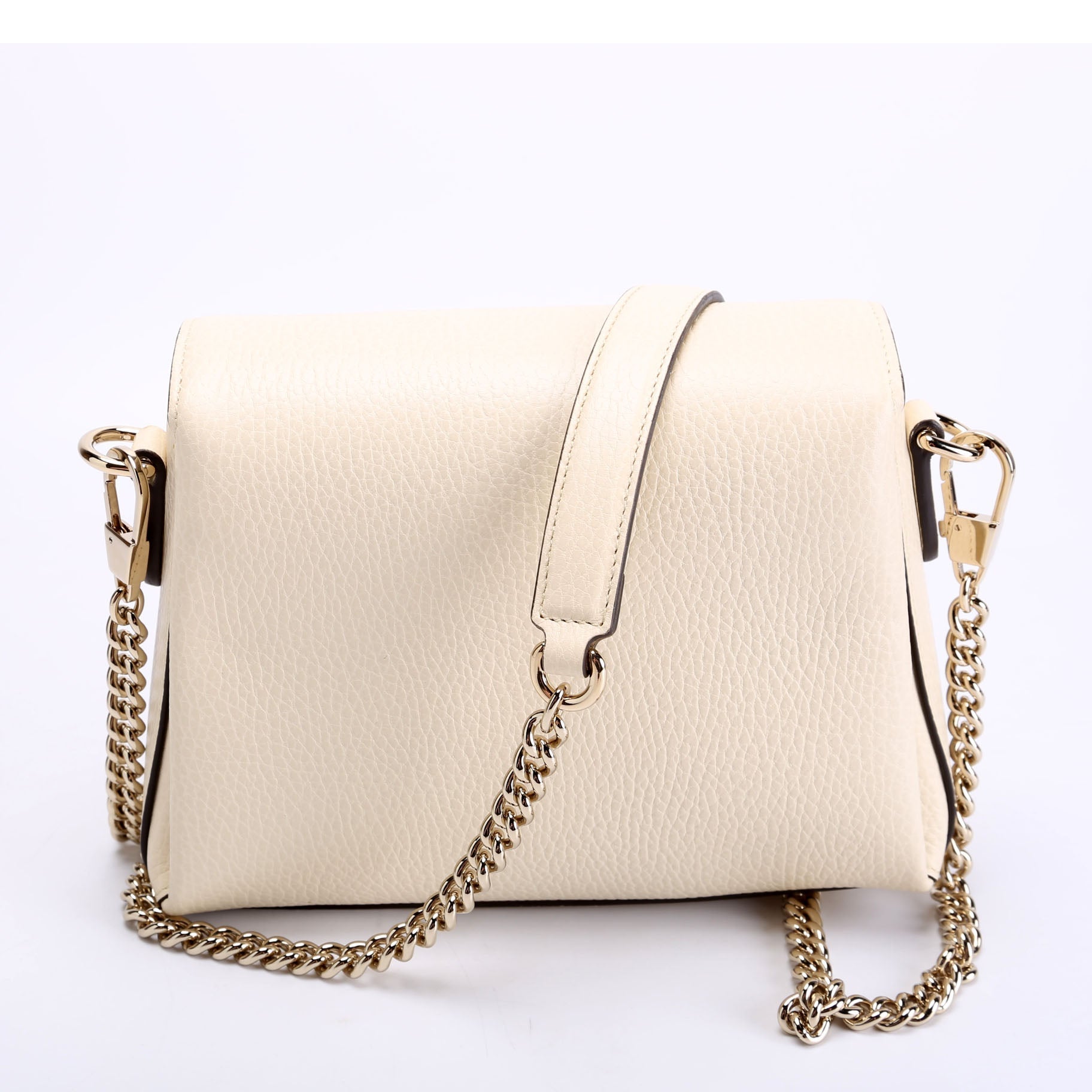 Gucci 607720 Interlock Small Crossbody Cream Bag