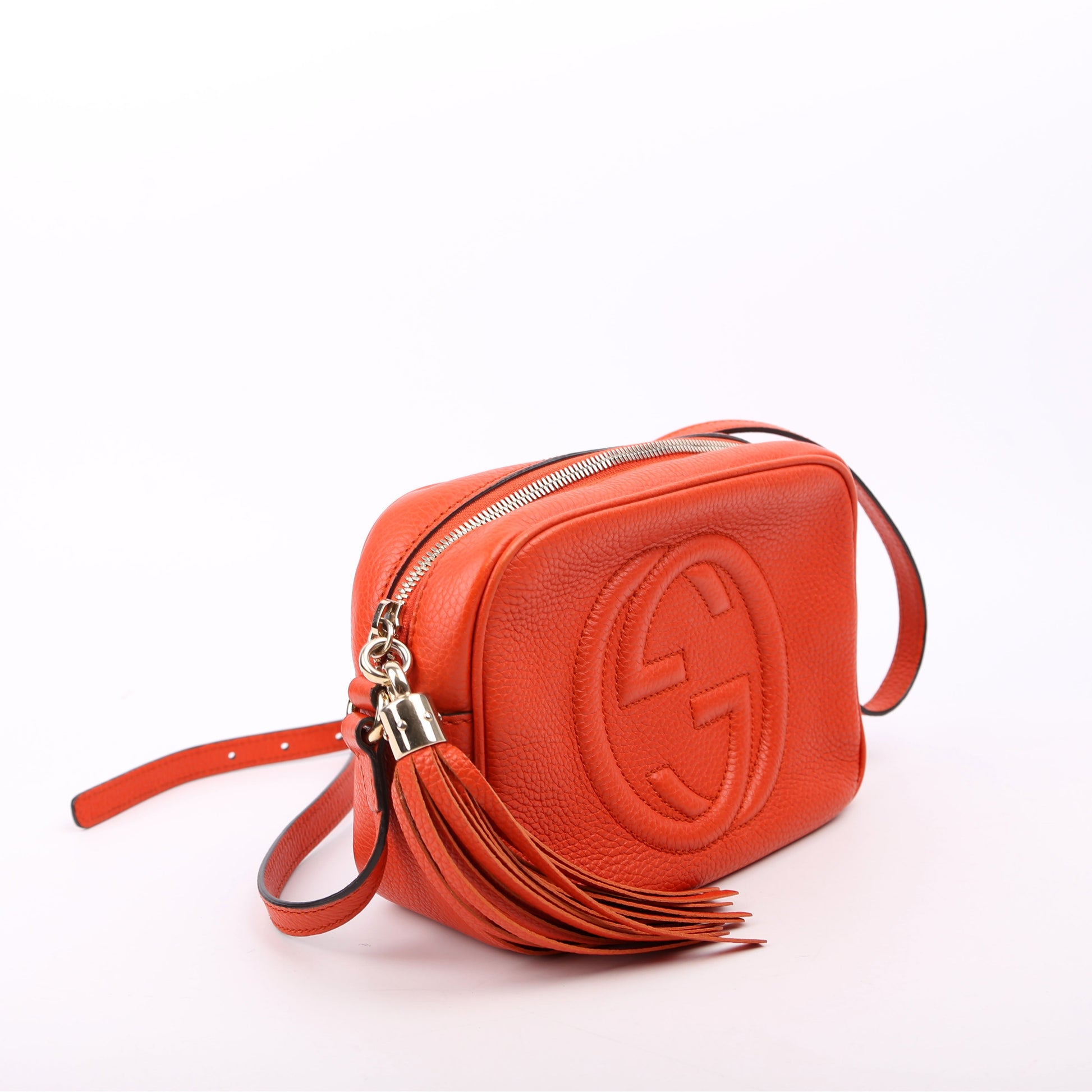 Gucci 308364 Soho Disco Crossbody Orange Bag
