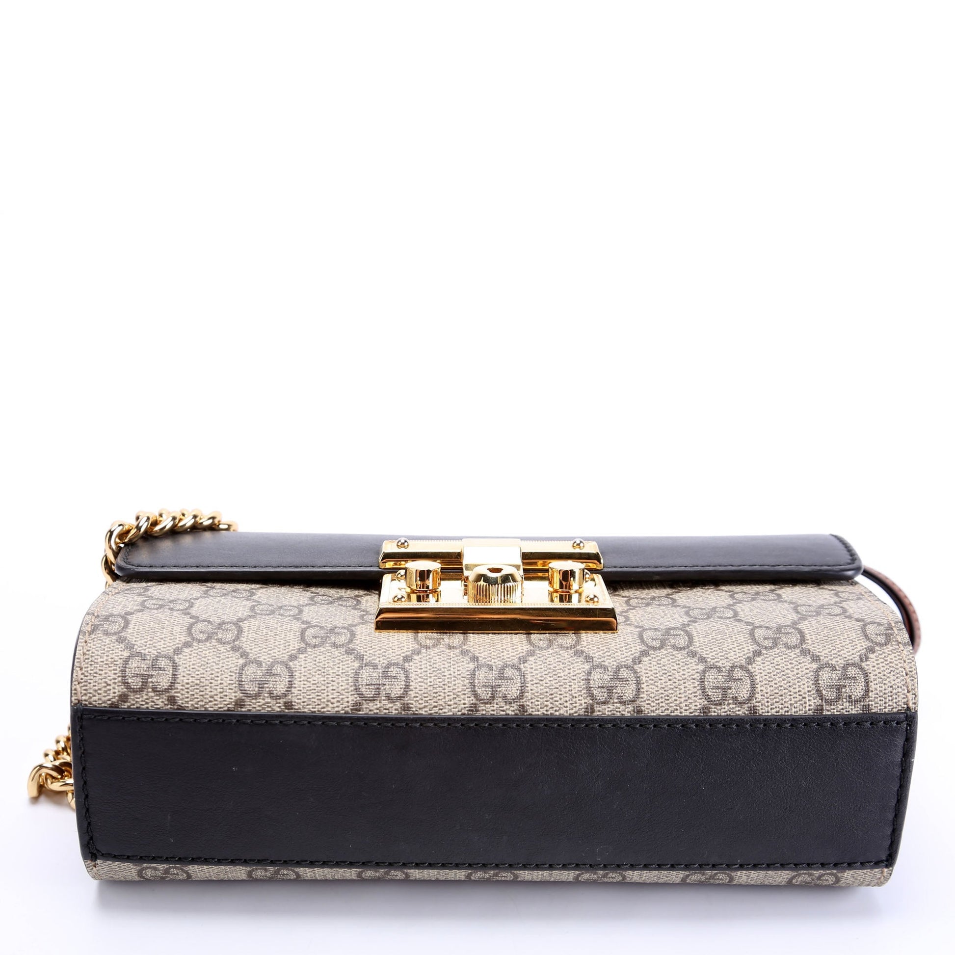 Gucci 735103 GG Supreme Padlock Mini Shoulder Bag