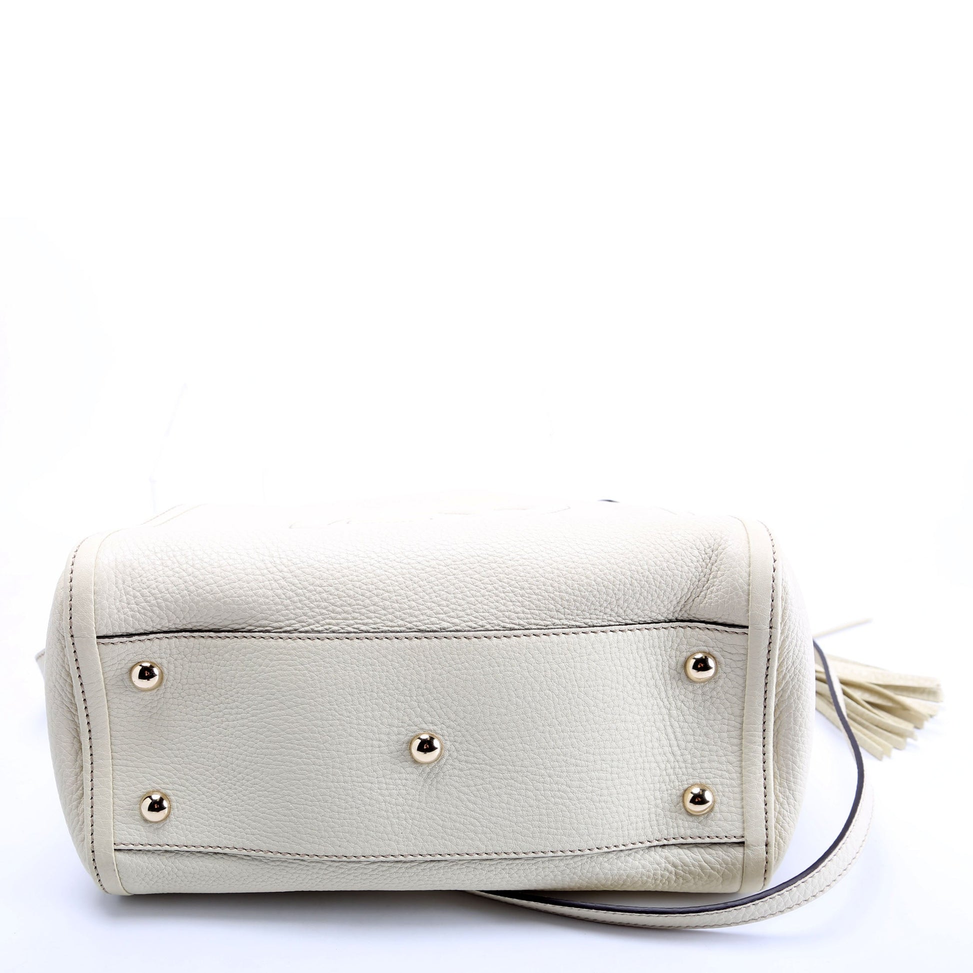 Gucci 336751 Soho Leather Shoulder Off White Bag