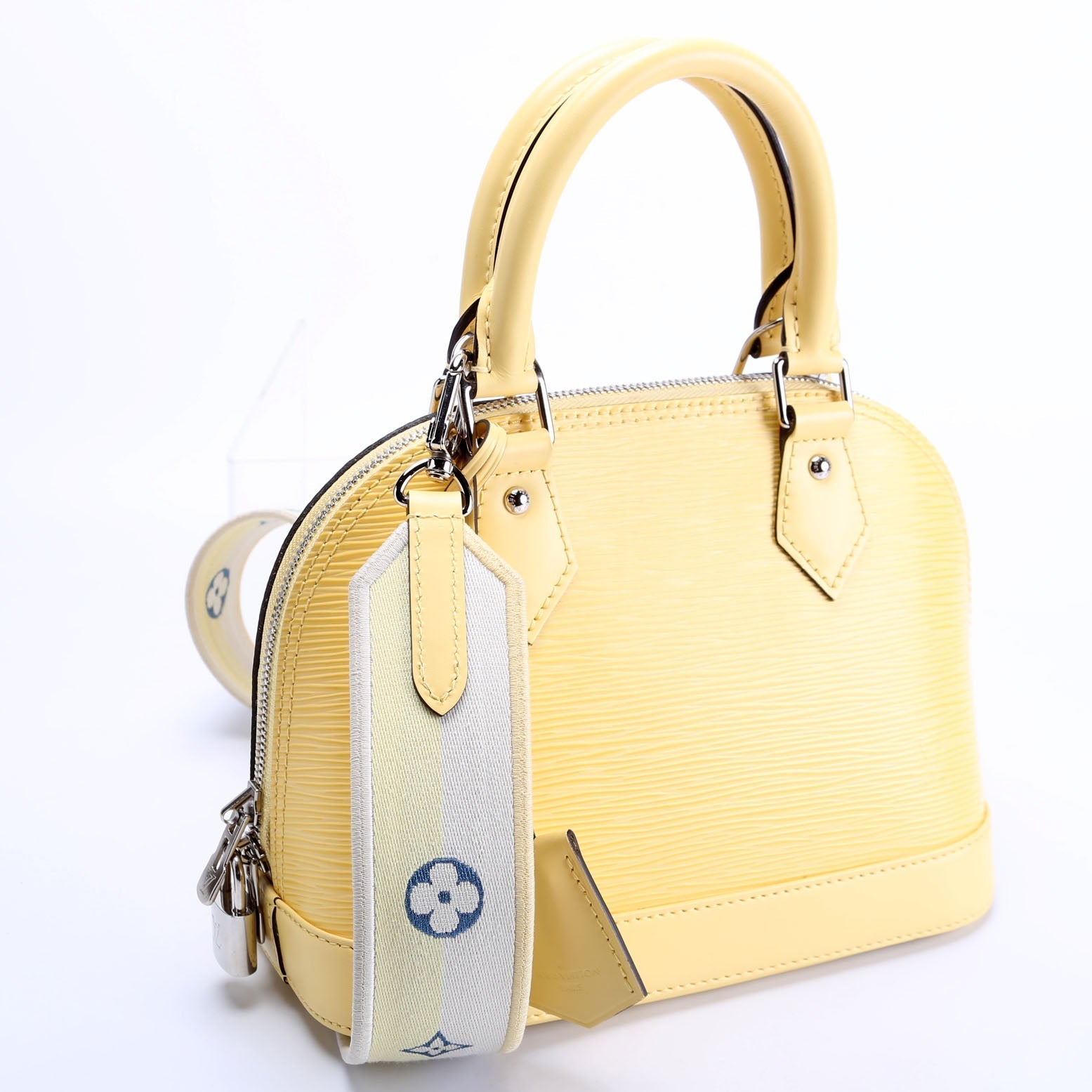 Louis Vuitton Alma BB Epi With Strap Yellow/Blue