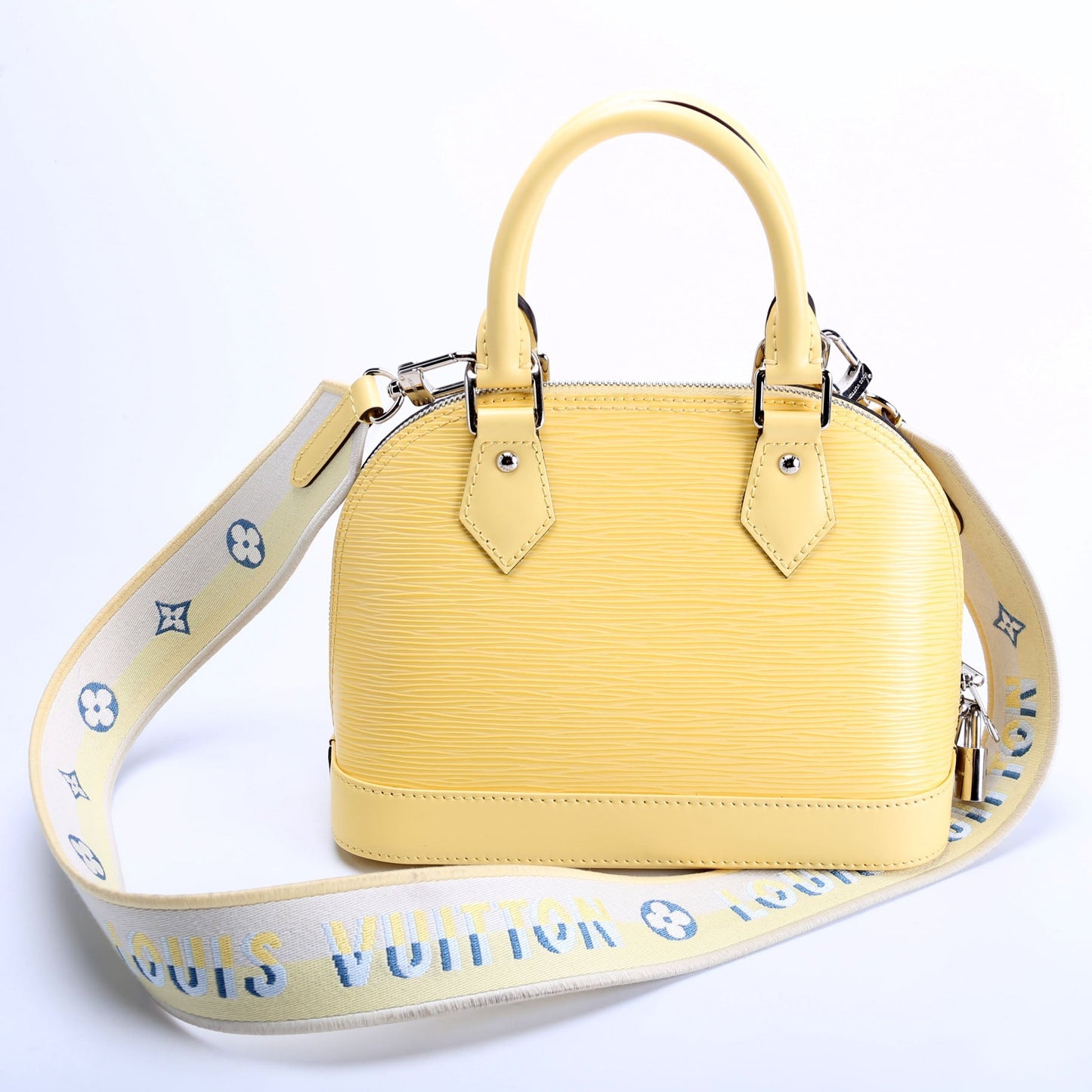 Louis Vuitton Alma BB Epi With Strap Yellow/Blue