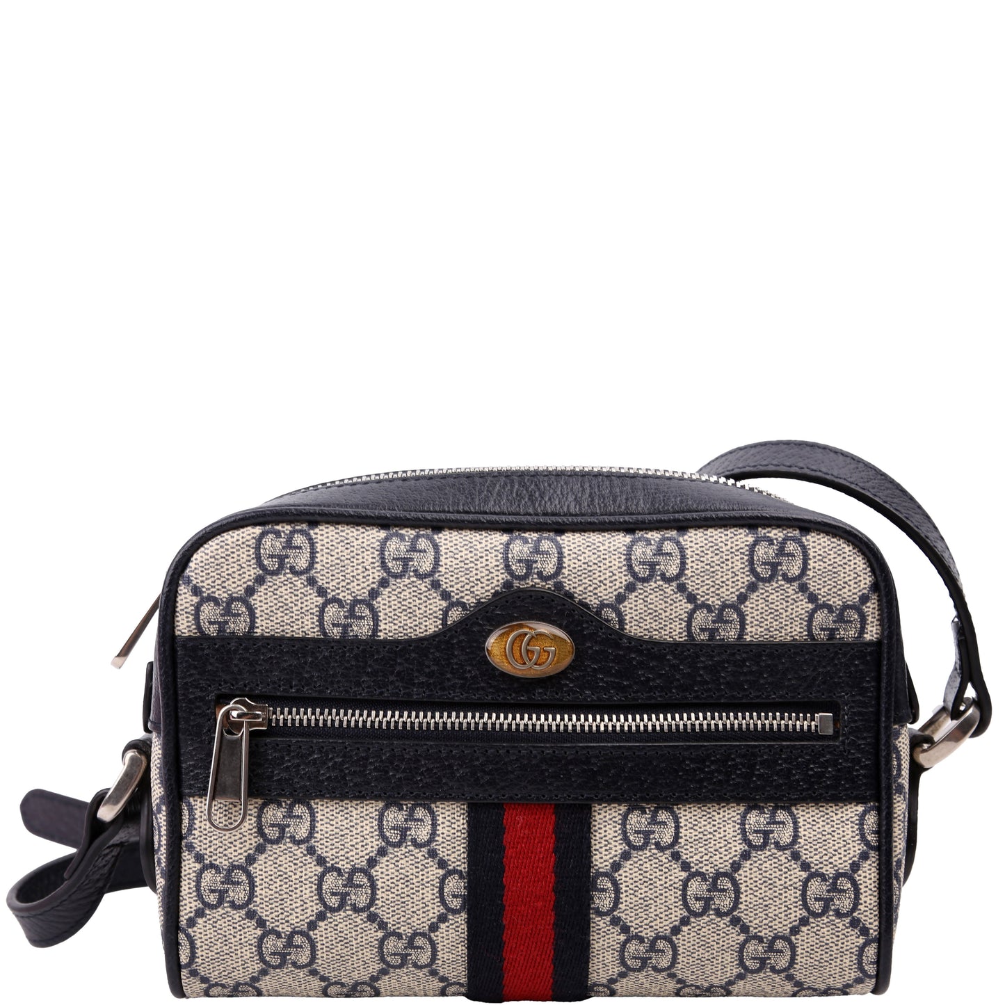 Gucci 517350 GG Supreme Mini Ophidia Navy Bag
