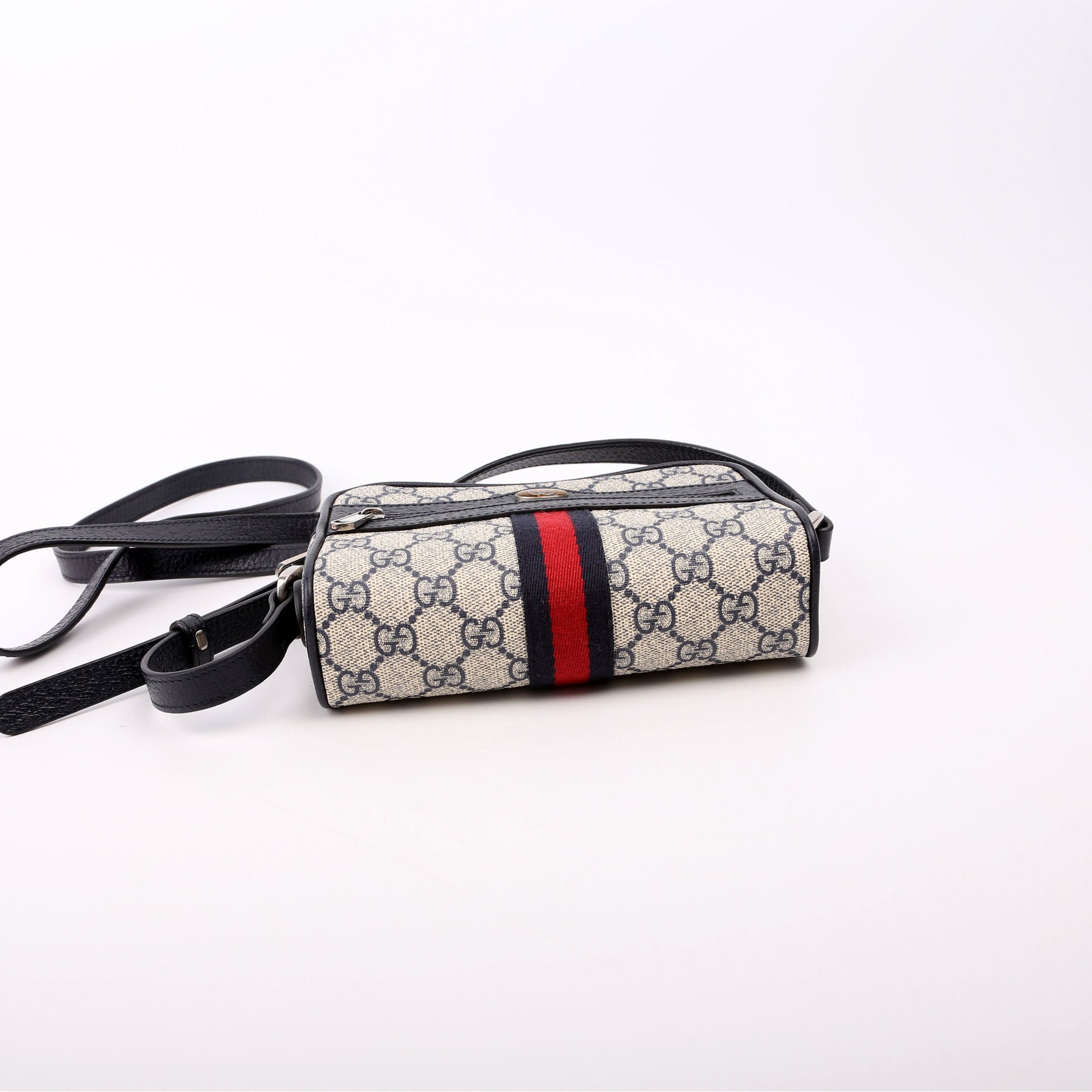 Gucci 517350 GG Supreme Mini Ophidia Navy Bag