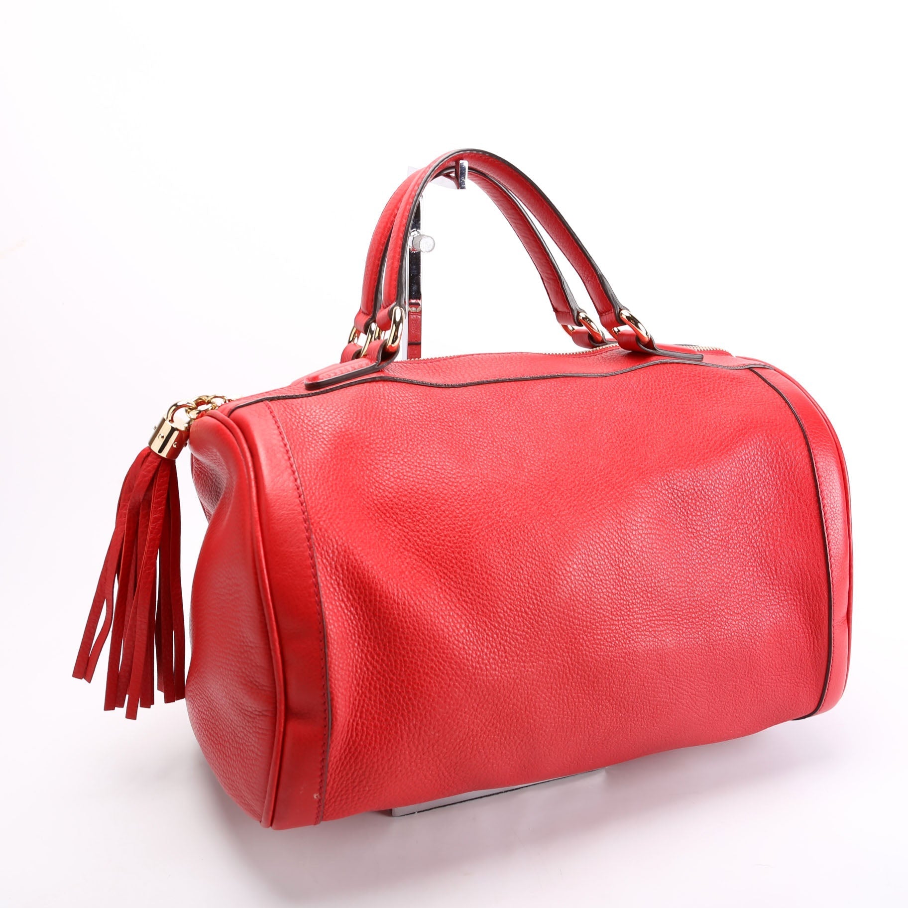 Gucci 282302 Soho Leather Boston Red Bag