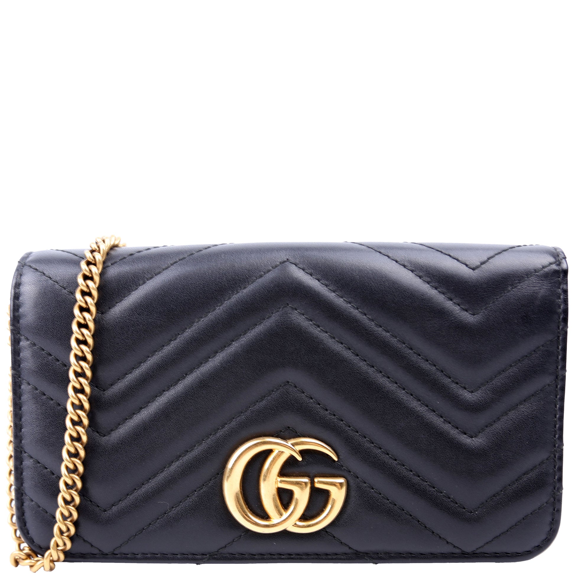 Gucci 488426 GG Marmont Mini Black Bag