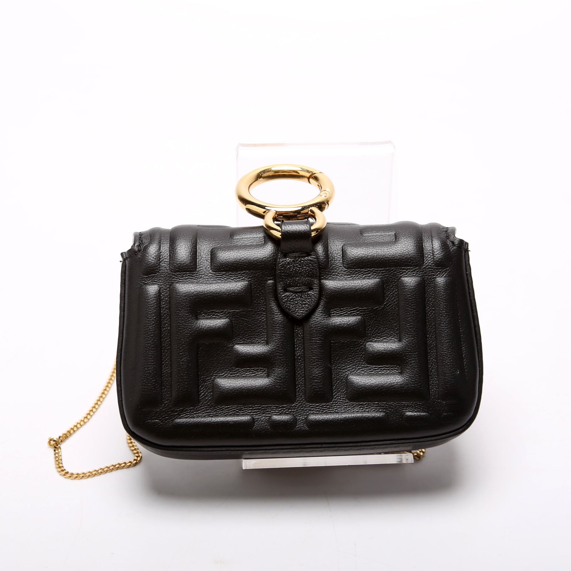 Fendi 7AR844 Nanouette Charm Black Bag