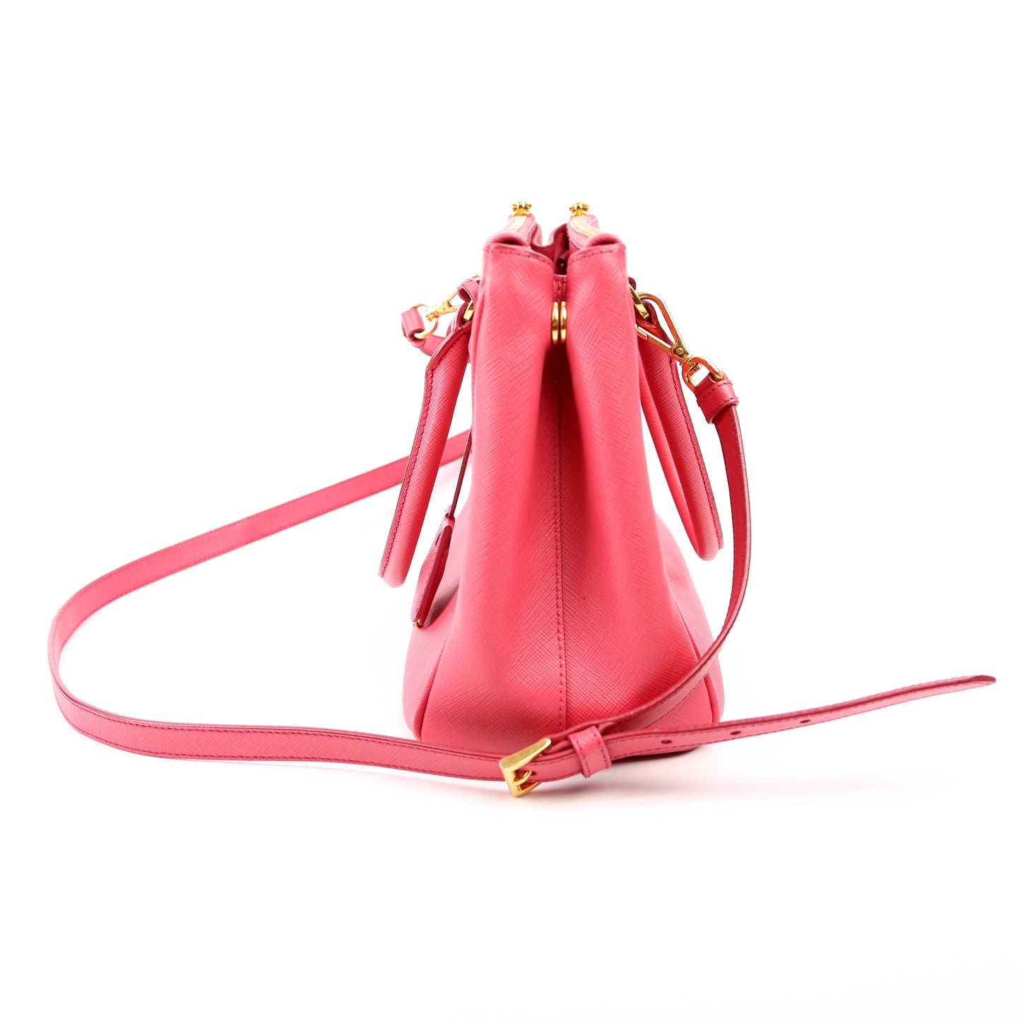 Prada Saffiano Galleria Small Pink Bag
