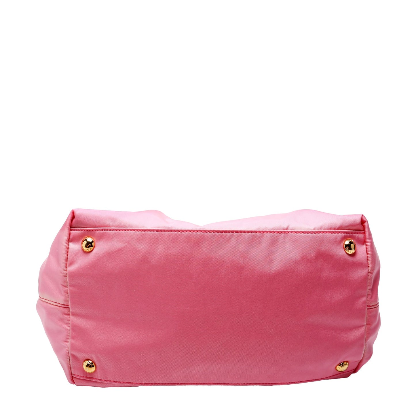Prada Tessuto Nylon Bow Tote Pink/Gold Bag