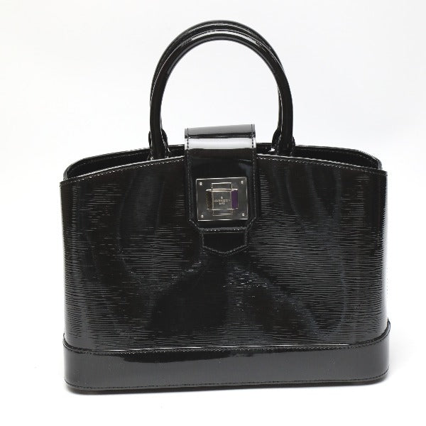 LOUIS VUITTON Handbag Epi Leather, Patent Leather Noir enamel Epi Electric Mirabeau GM Women