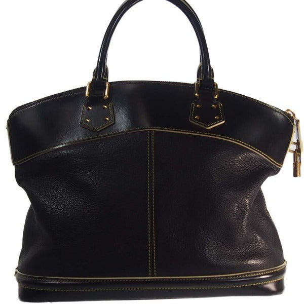 LOUIS VUITTON Handbag leather Noir LockitPM Suhari Tote Bag Women(Unisex)