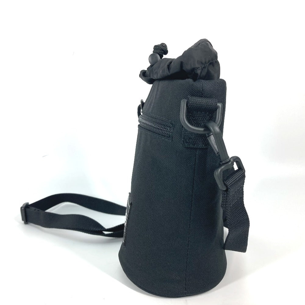 BALENCIAGA Shoulder Bag 618193 Nylon / leather black Bottle Holder Drawstring Bag logo