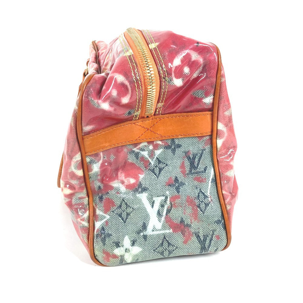 LOUIS VUITTON Boston Duffel bag Plastics, Leather Orange Monogram pulp Weekender PM Women
