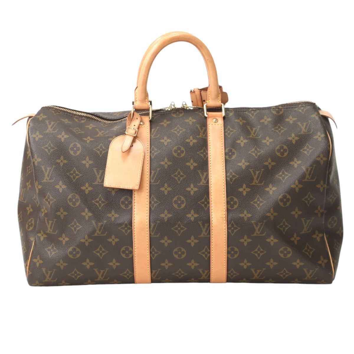 LOUIS VUITTON Boston Duffel bag Monogram canvas Brown Travel bag Monogram Keepall 45 Women(Unisex)