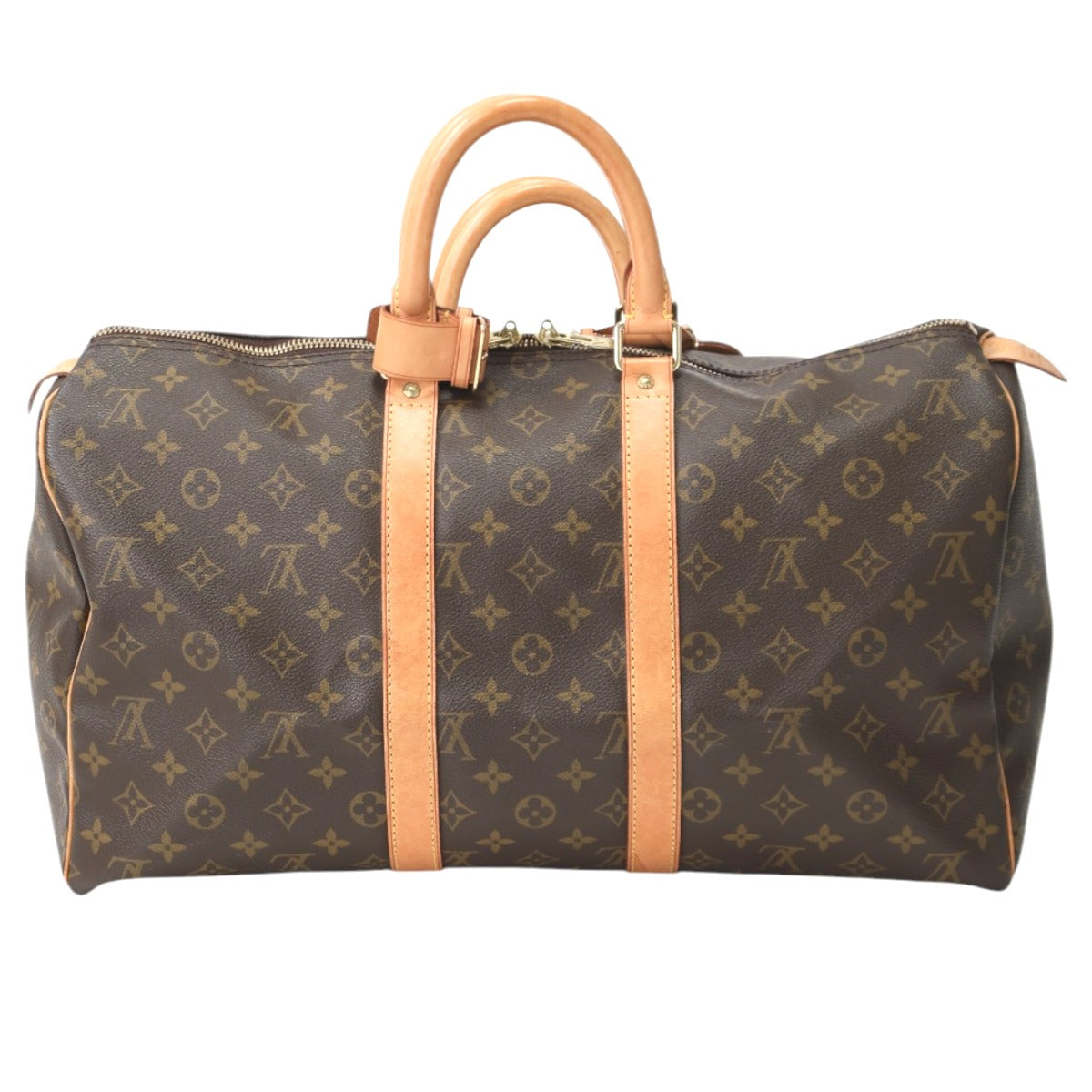 LOUIS VUITTON Boston Duffel bag Monogram canvas Brown Travel bag Monogram Keepall 45 Women(Unisex)