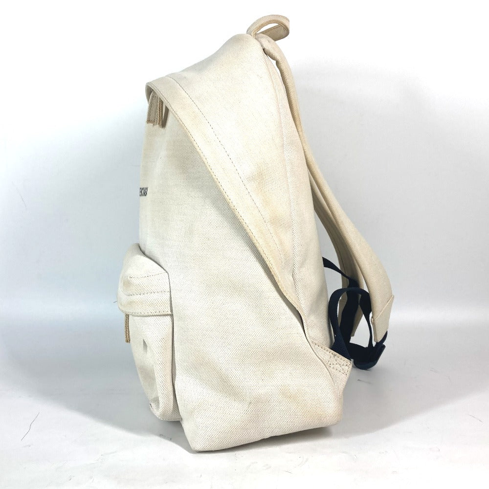 BALENCIAGA Backpack 552374 canvas white Everyday logo