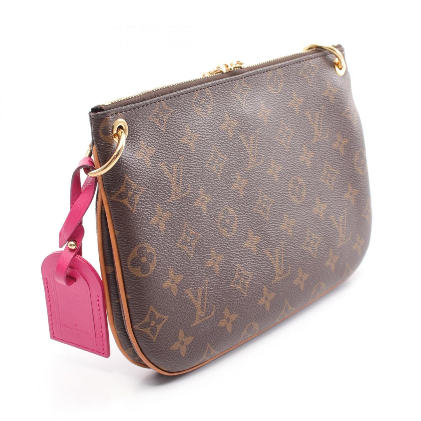 Louis Vuitton pink Pvc Coated Canvas Leather Shoulder Bag