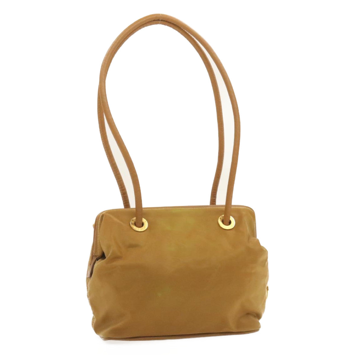 Luxury CELINE Shoulder Bag Nylon Brown 18746