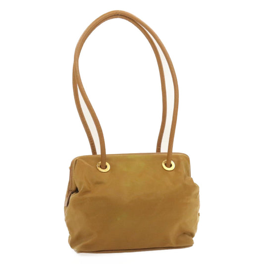 Luxury CELINE Shoulder Bag Nylon Brown 18746