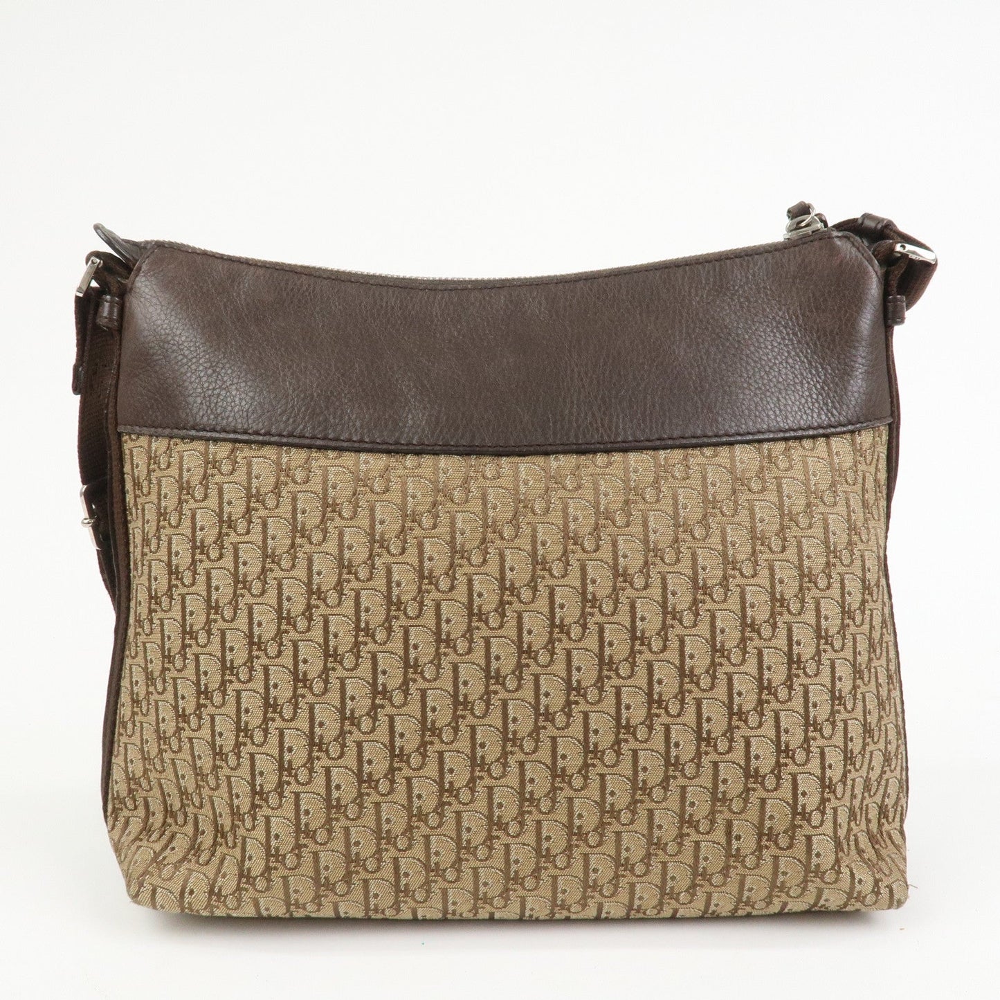 Christian Dior Street Chic Trotter Canvas Leather Shoulder Bag