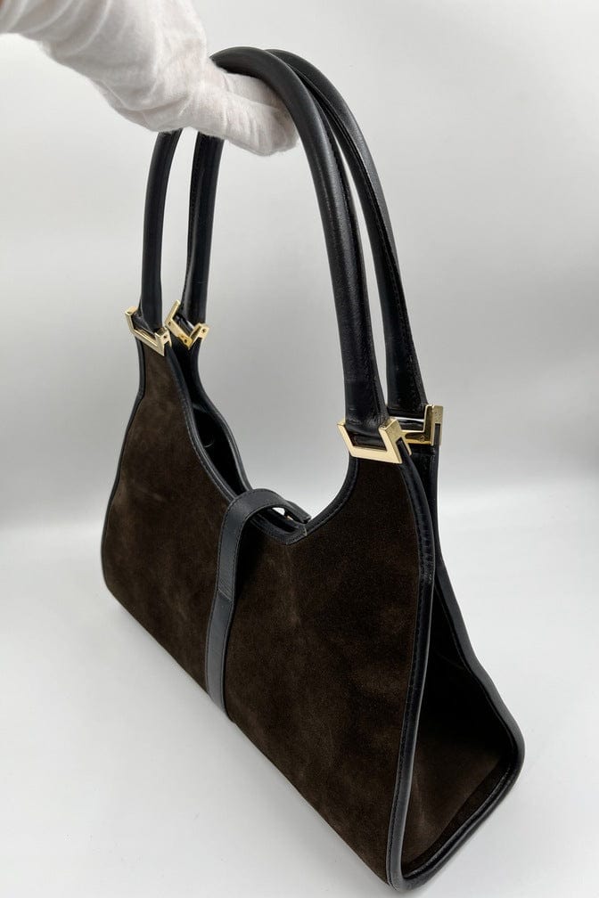 Gucci Nylon Leather Shoulder Bag