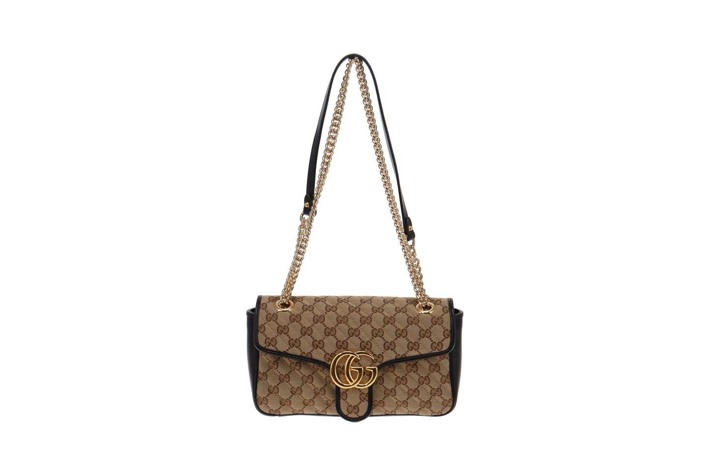 Gucci GG Marmont Leather Canvas Handbag