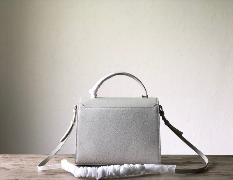 Yves Saint Laurent Cassandra Medium Top Handle Bag Black.7in/