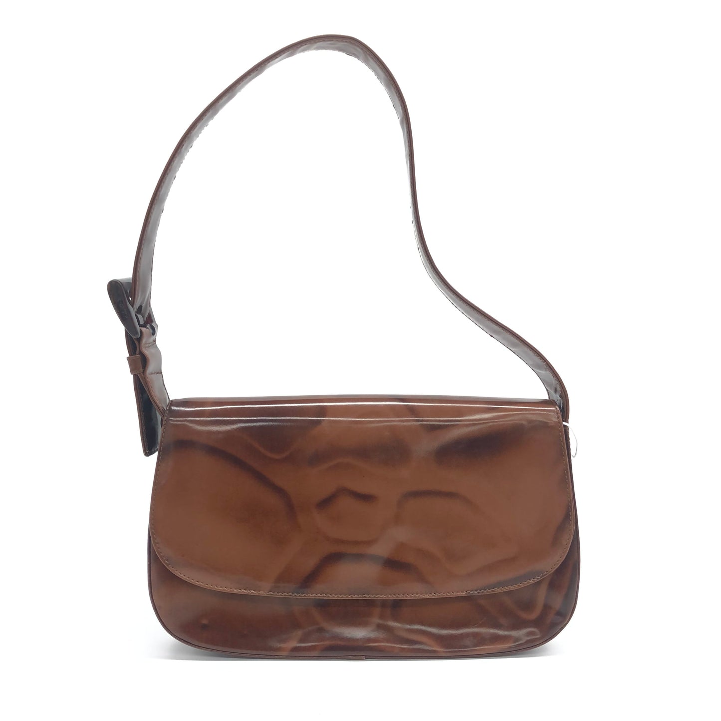 Prada Patent Leather Giraffe Stampa Shoulder Bag