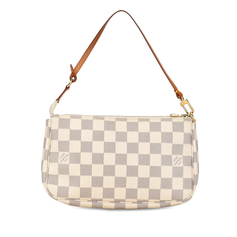 Louis Vuitton Damier Azur Poschet Accessory Porte N51986 White PVC Leather Louis Vuitton