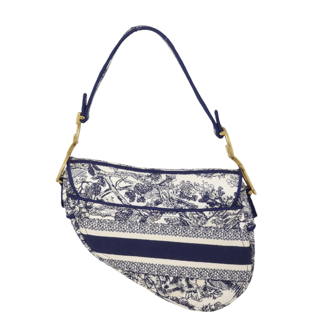 Dior Saddle Bag Toile de Jouy Reverse