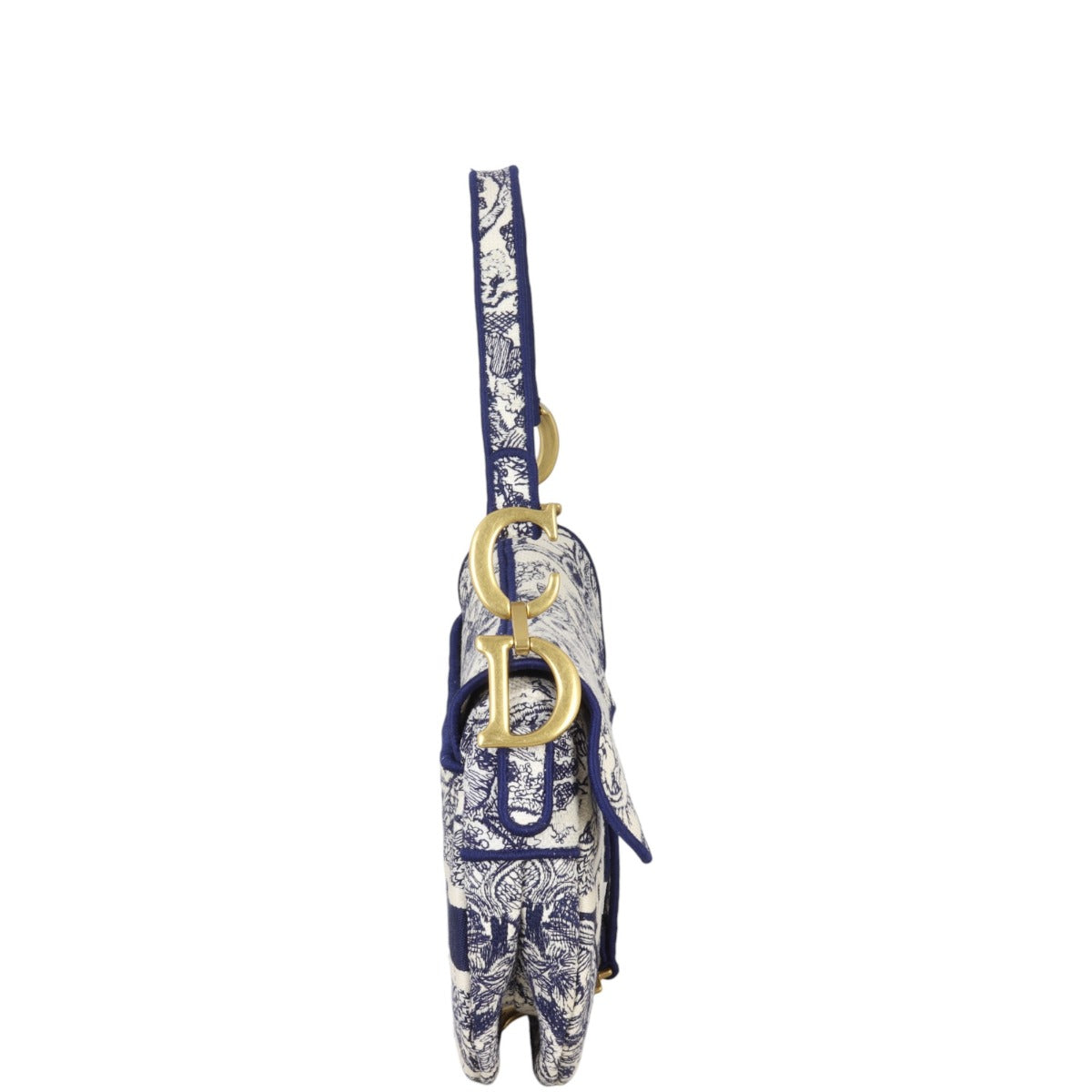 Dior Saddle Bag Toile de Jouy Reverse