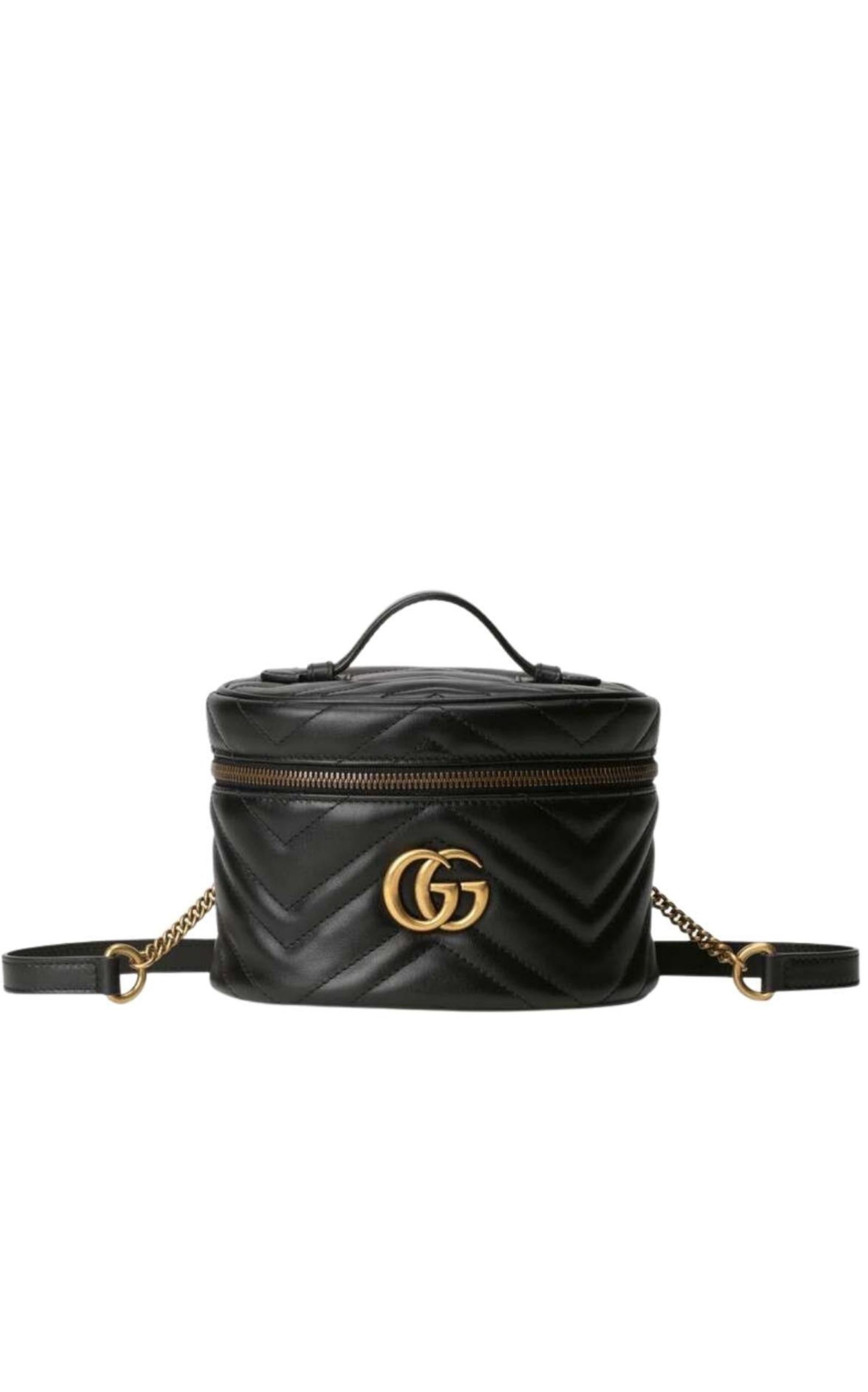 Gucci GG Marmont Leather Chain Tote Style 2