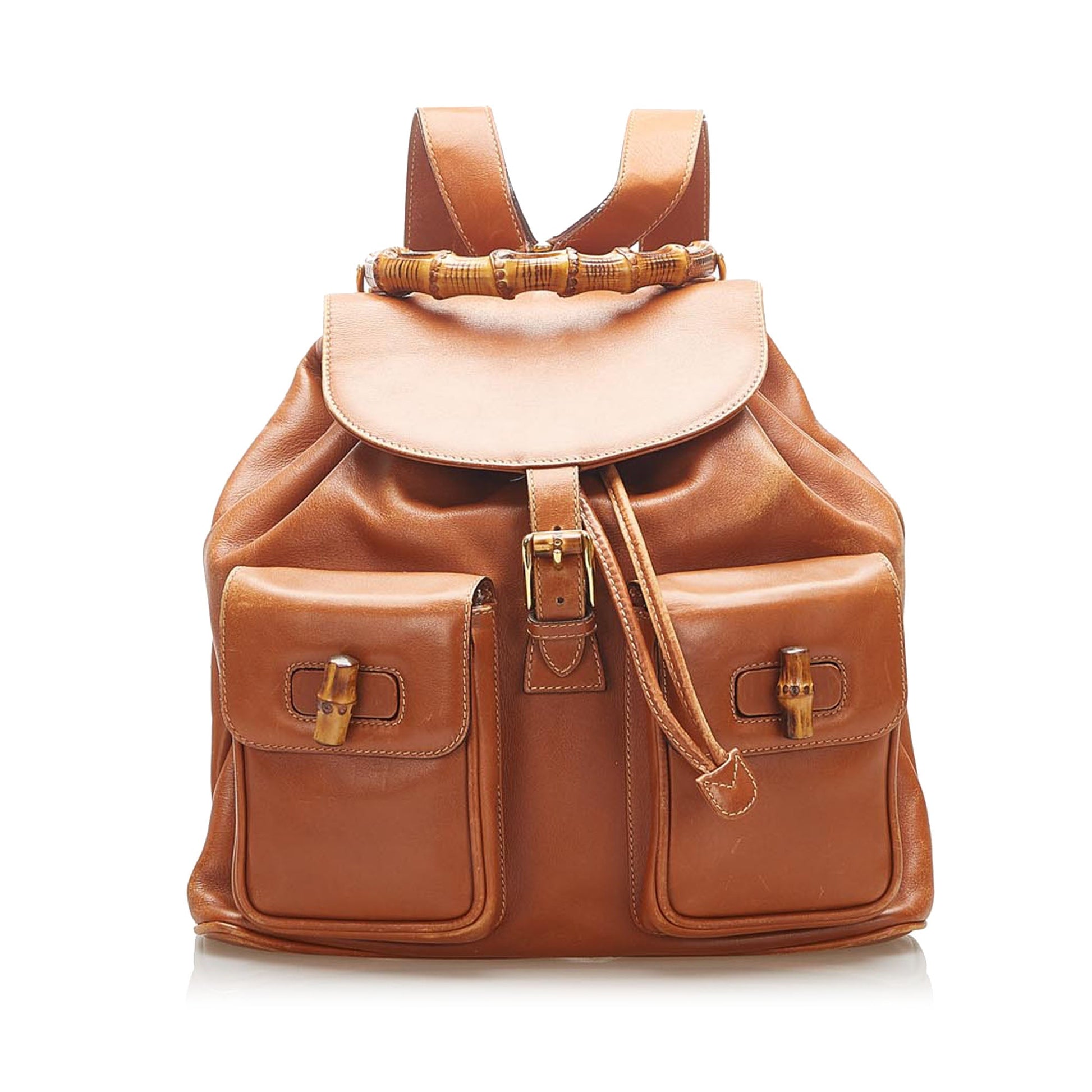 Gucci Twist Leather Top Handle Shoulder Bag