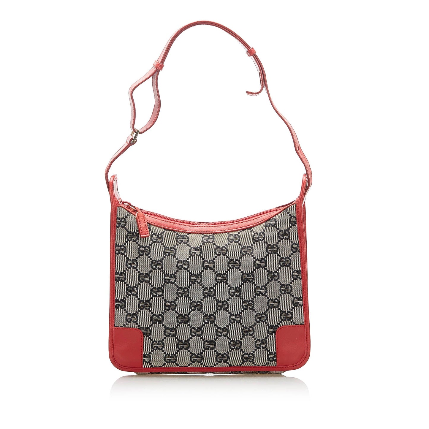 Gucci Leather Canvas Shoulder Bag
