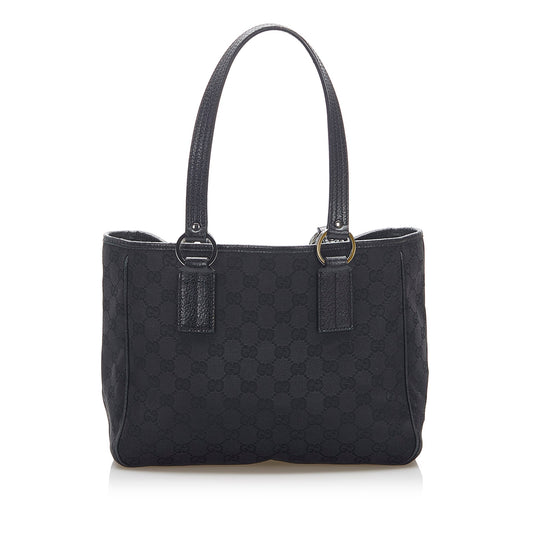 Gucci Leather Canvas Tote