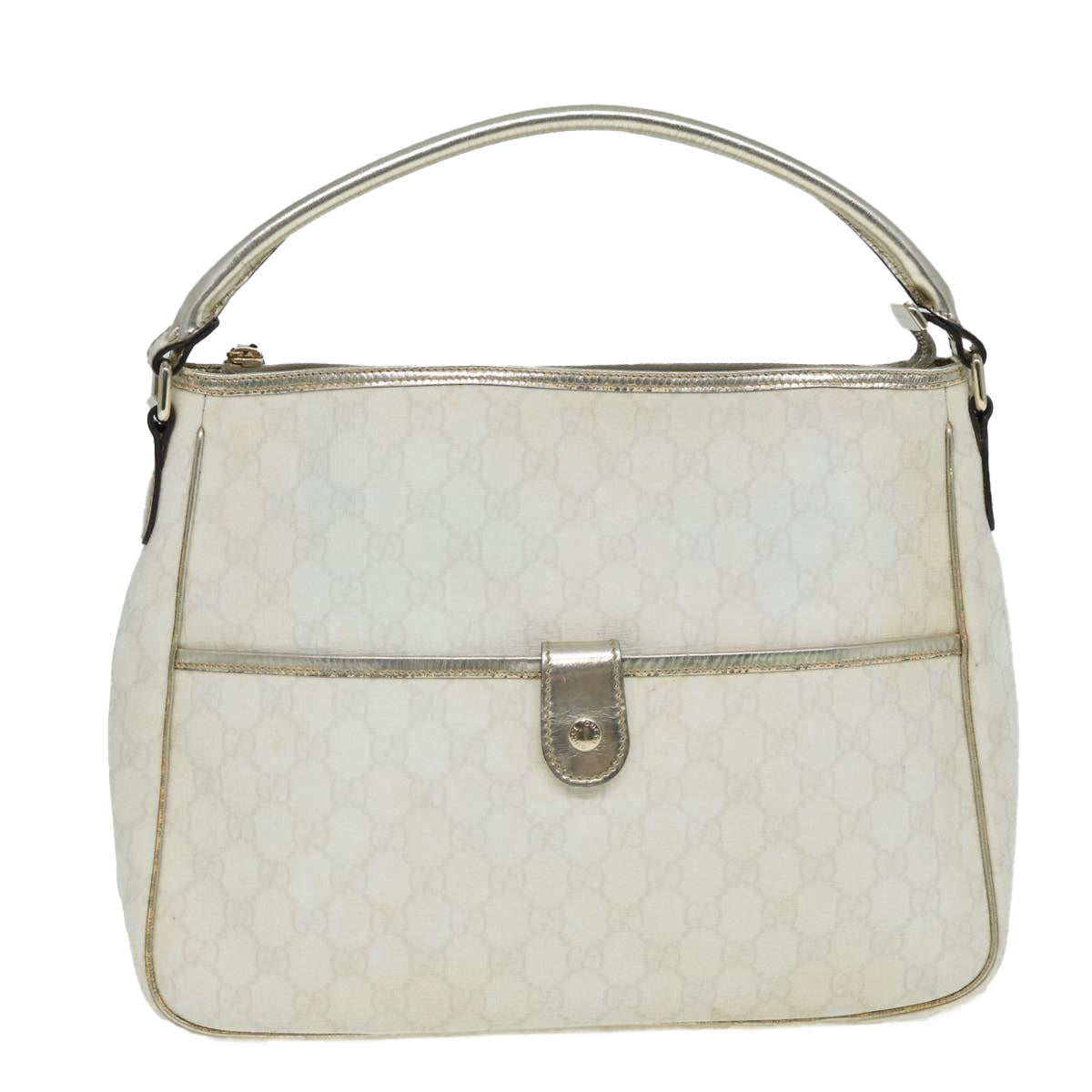Gucci Leather Canvas Shoulder Bag