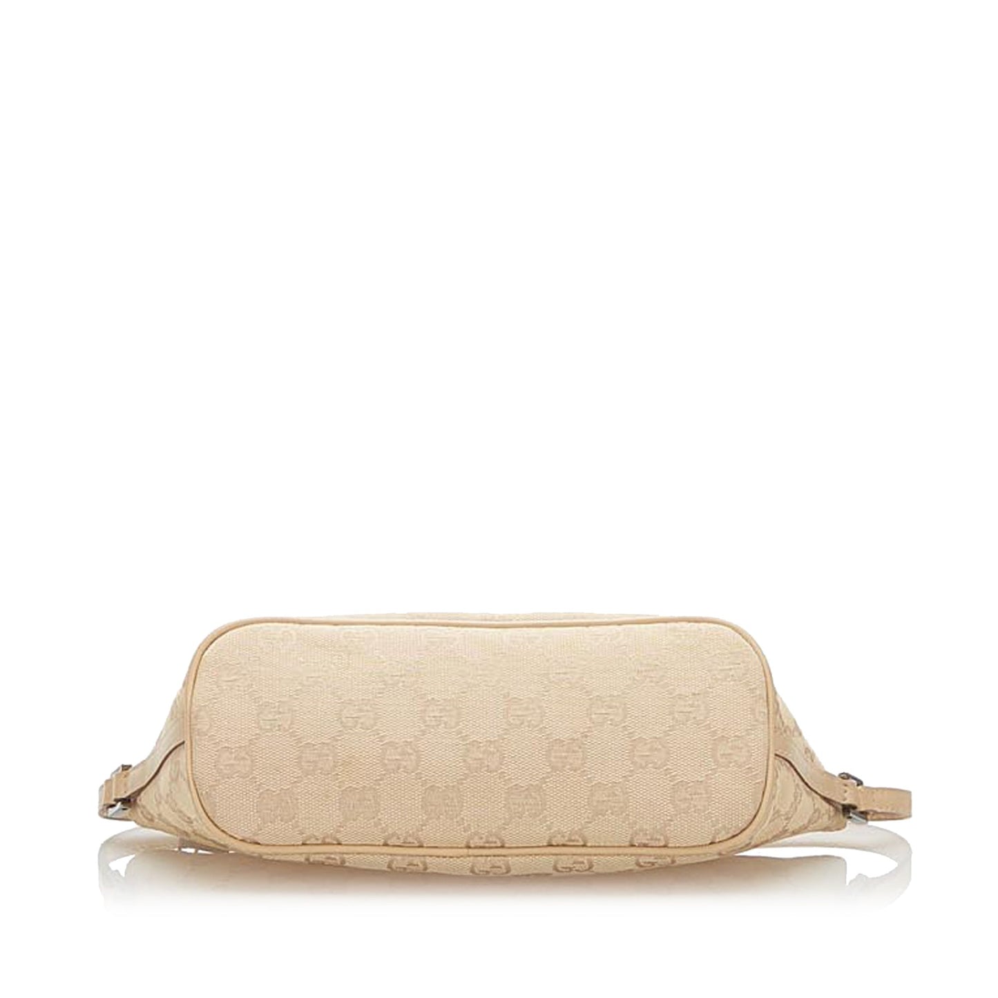 Gucci Baguette Leather Canvas Shoulder Bag
